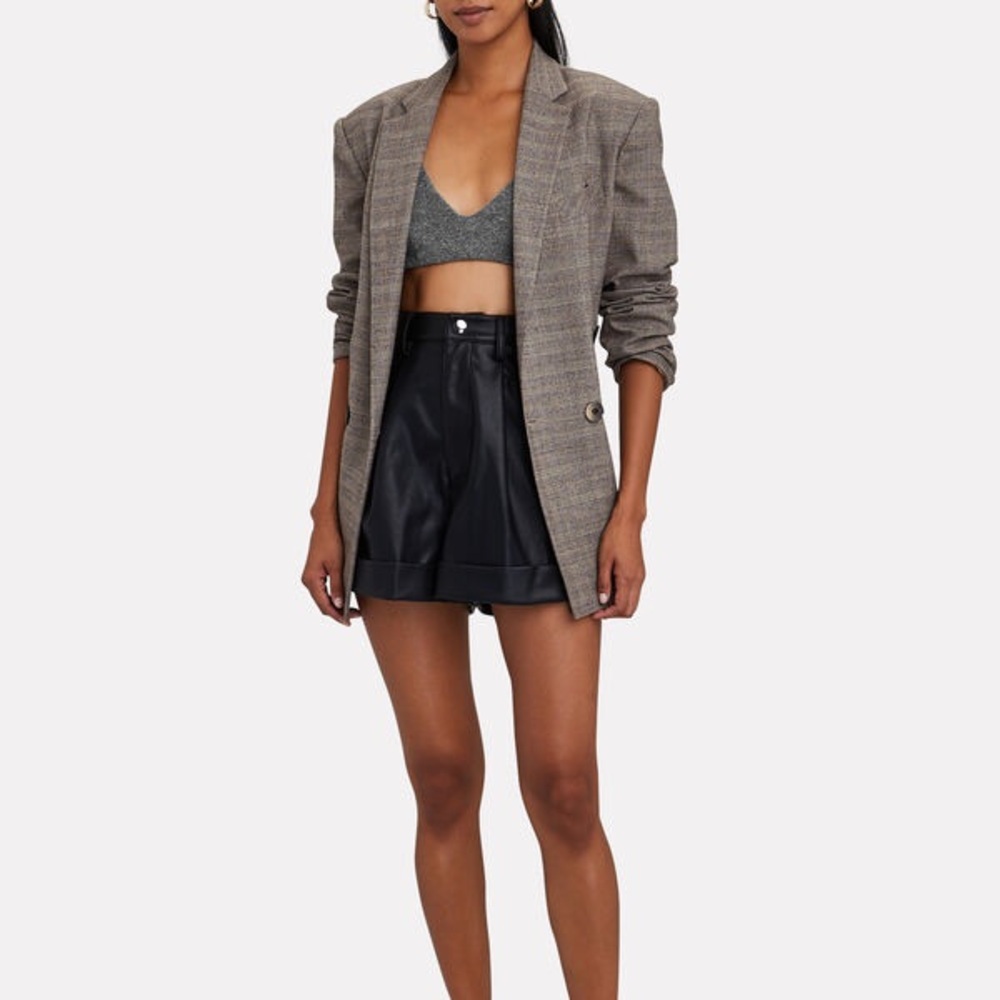 DONNI. Womens M Charcoal Grey Bralette Intimates Capsule